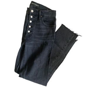 Aritzia Denim Forum Yoko High Rise Slim Faded Black Jeans